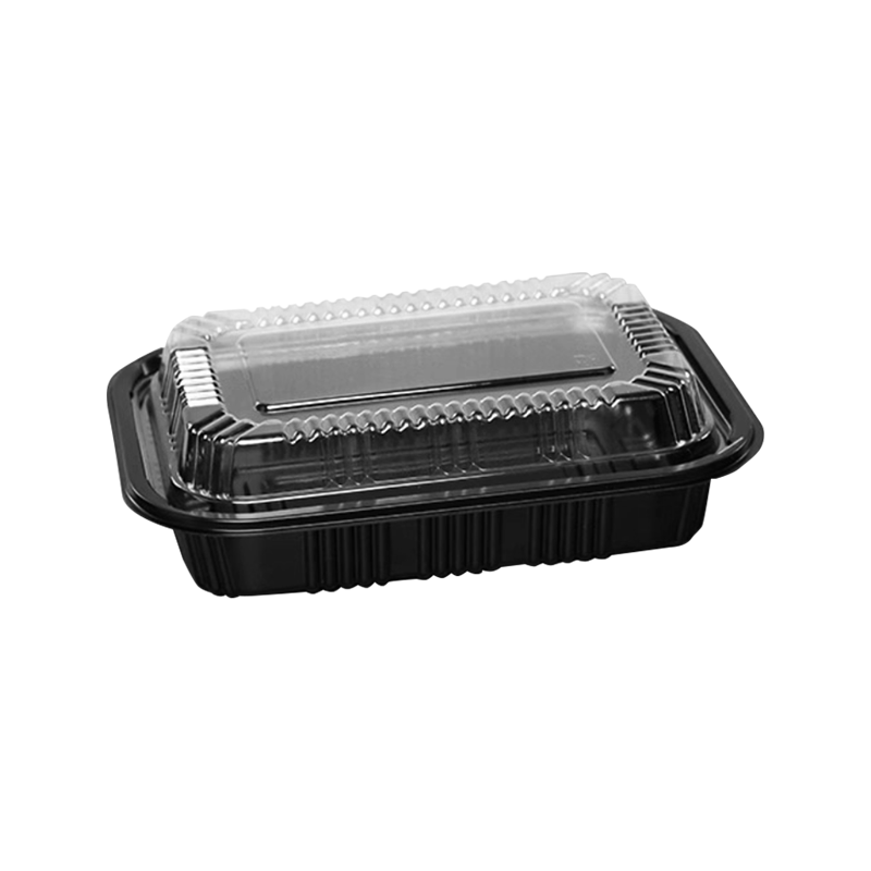 Kotak Takeaway Sushi Covered Hitam