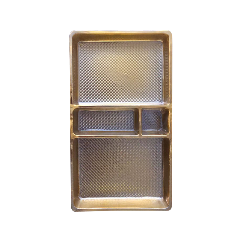 Dulang pembungkusan gula -gula separuh telus pakai buang